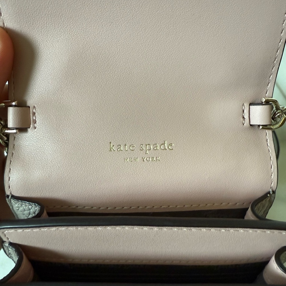 Kate Spade Taupe Leather Phone Crossbody - Picture 3 of 4